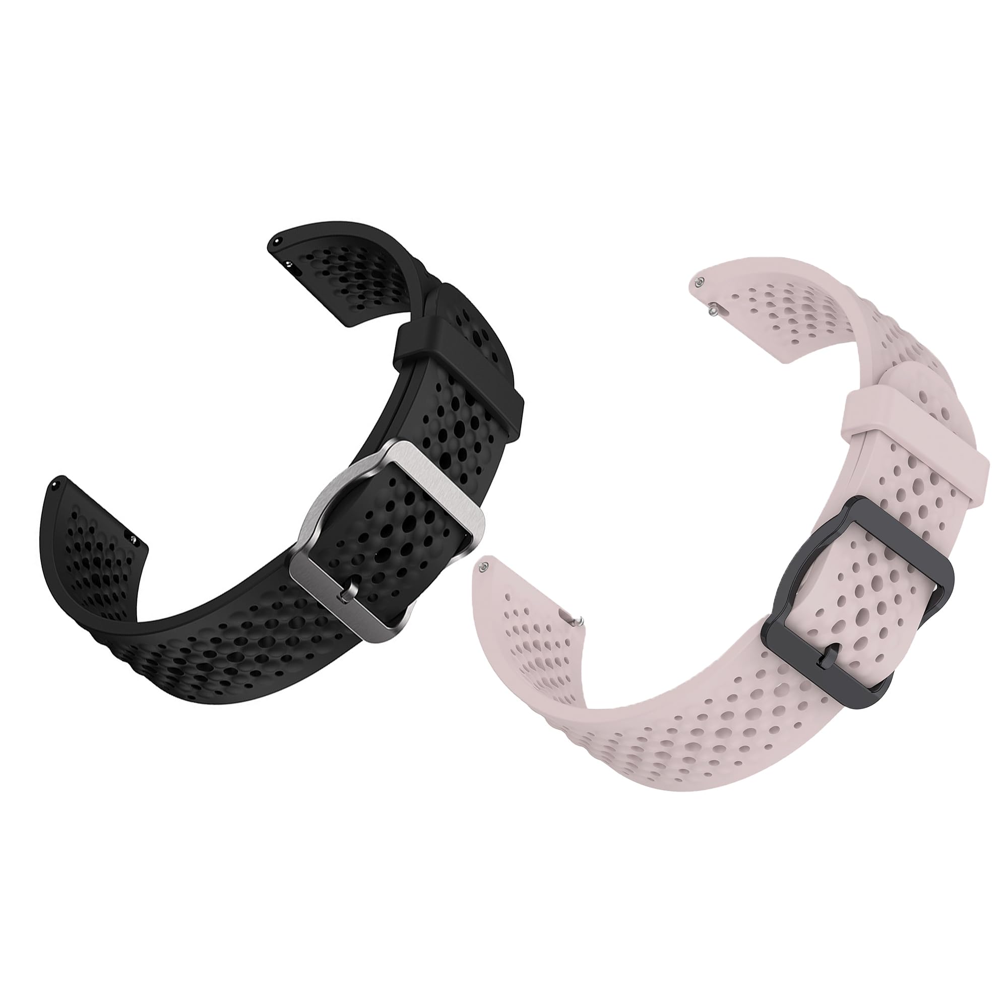 Lamshaw Compatible for HIRREO Smart Watch Bands, 22mm Silicone band with Metal Buckle Compatible for LIGE, HIRREO FV12, FV14, FV15, EF7, BW0290A-1.39"