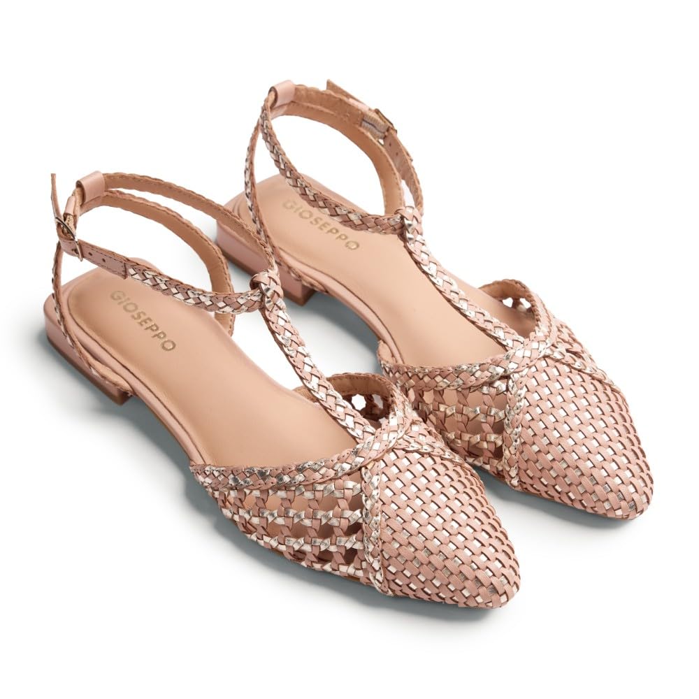GIOSEPPO Women's Jhelum Mary Jane Flat, Nude, 4.5 UK