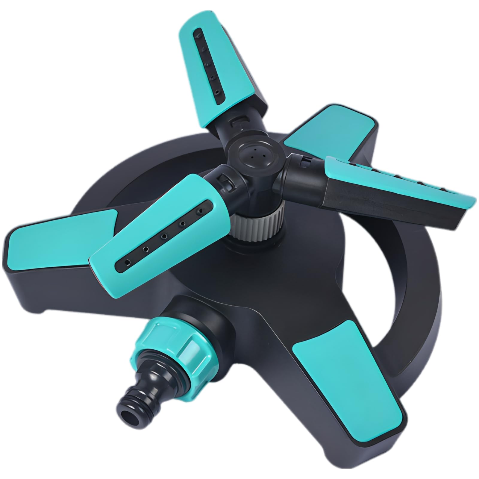 360° drehbarer Rasensprenger für den Garten, automatisch rotierender Gartensprenger mit verstellbaren Düsen, Sprühradius 2 bis 10 m, wasserbetrieben für große Flächen, 8,2 x 7,6 x 3,7 Zoll
