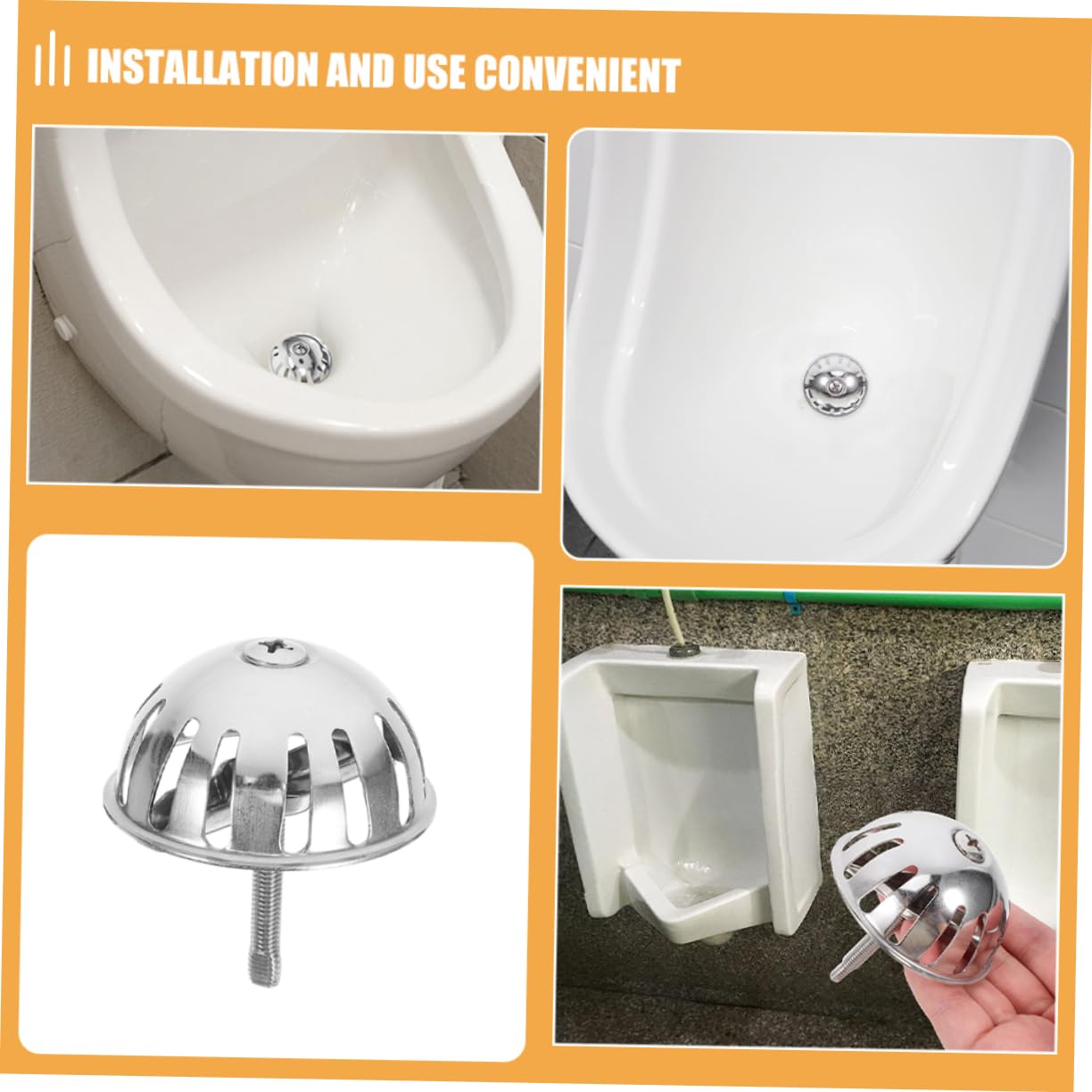 OSALADI 4 Stück Urinal-Geruchsfilter Stopfen | ABS Produktbild-Vorschau 3