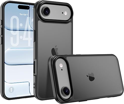EUMADOVE iPhone air Case,Translucent Matte(Black)