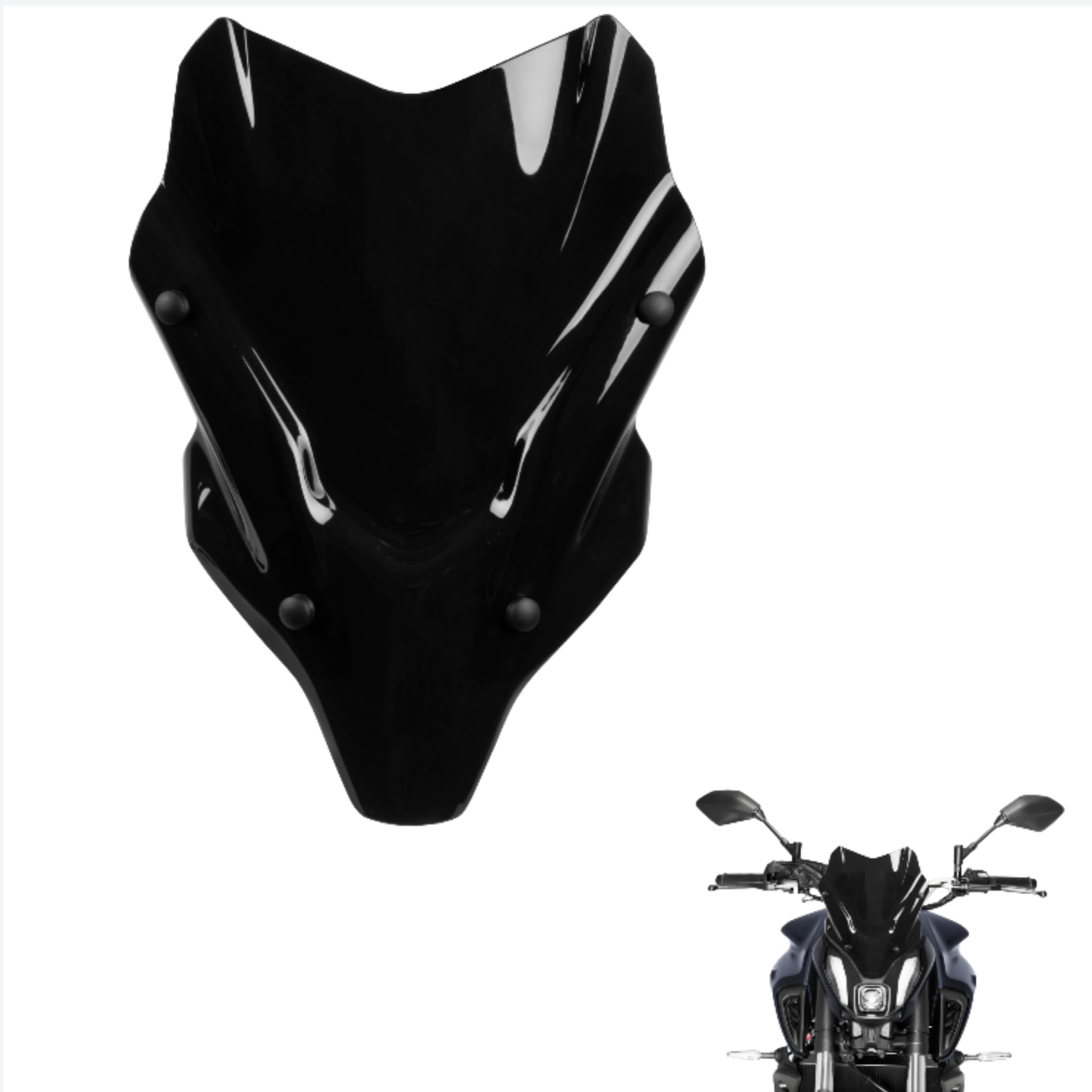 Amazon.com: Motorcycle Windscreen Windshield for Yamaha MT
