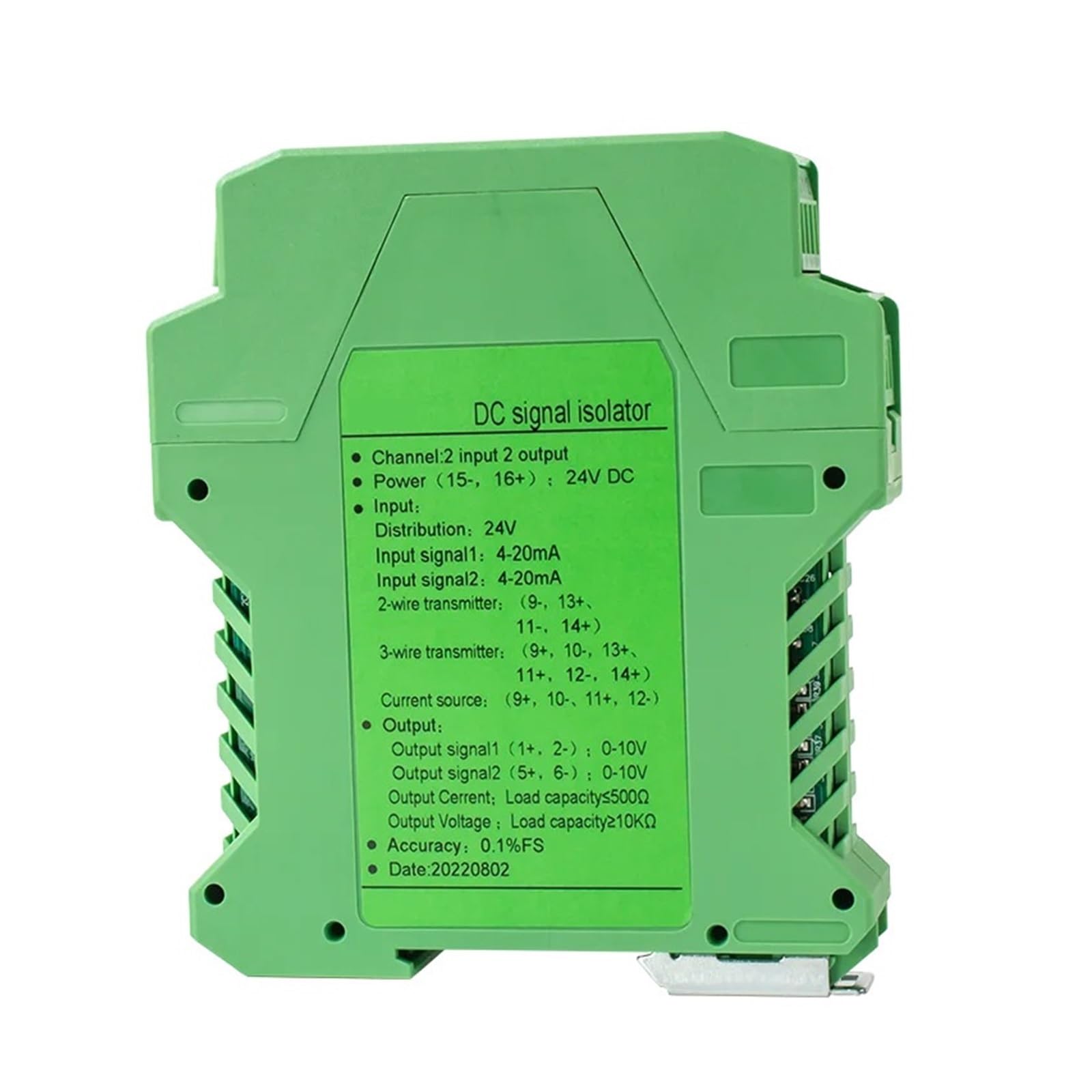 Isolateur de signal pour stabiliser les mesures analogiques 24V