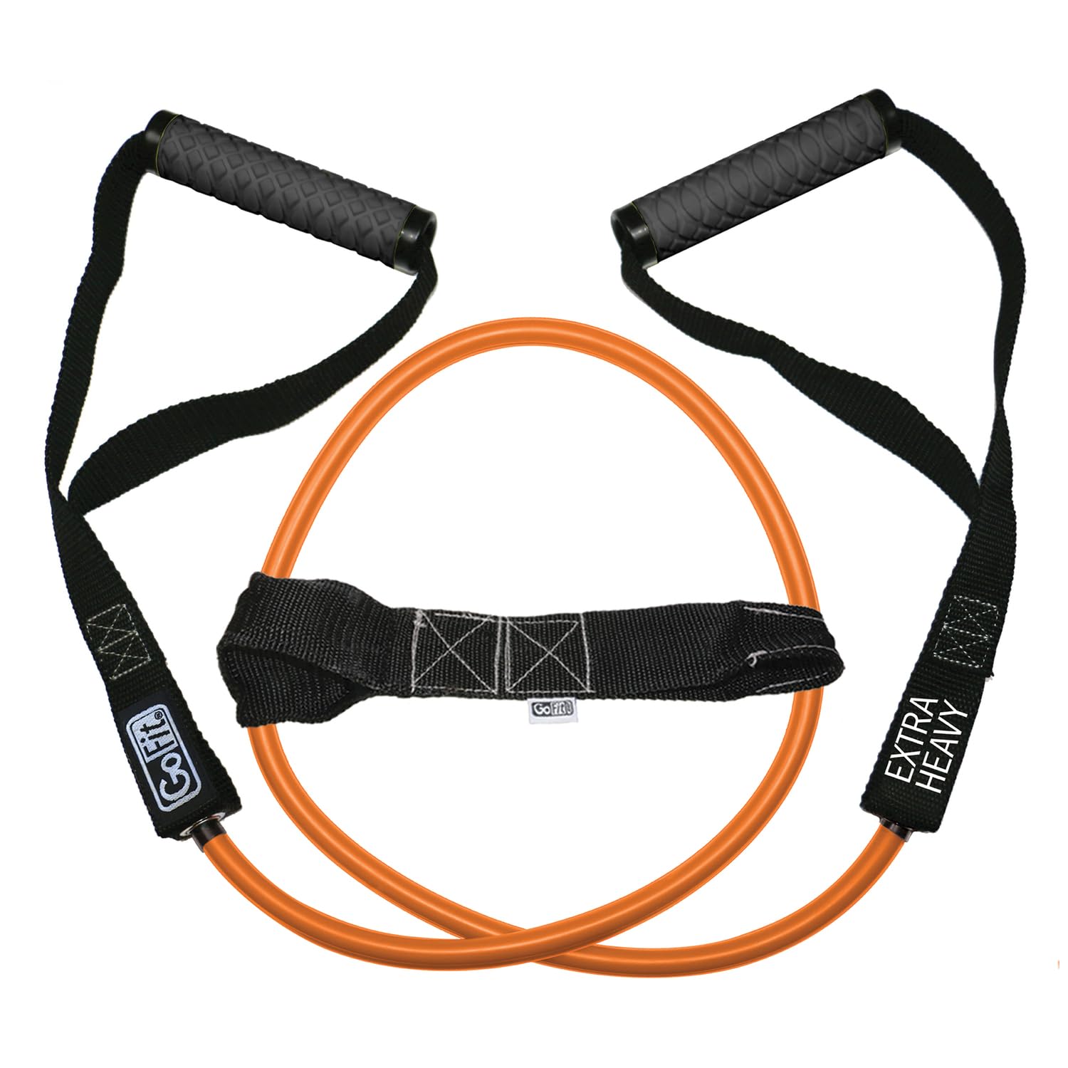 GoFitGF-4TUB-XH(50) Pro-Grade Power Resistance Tube with Handles (Orange/50 Lbs.)