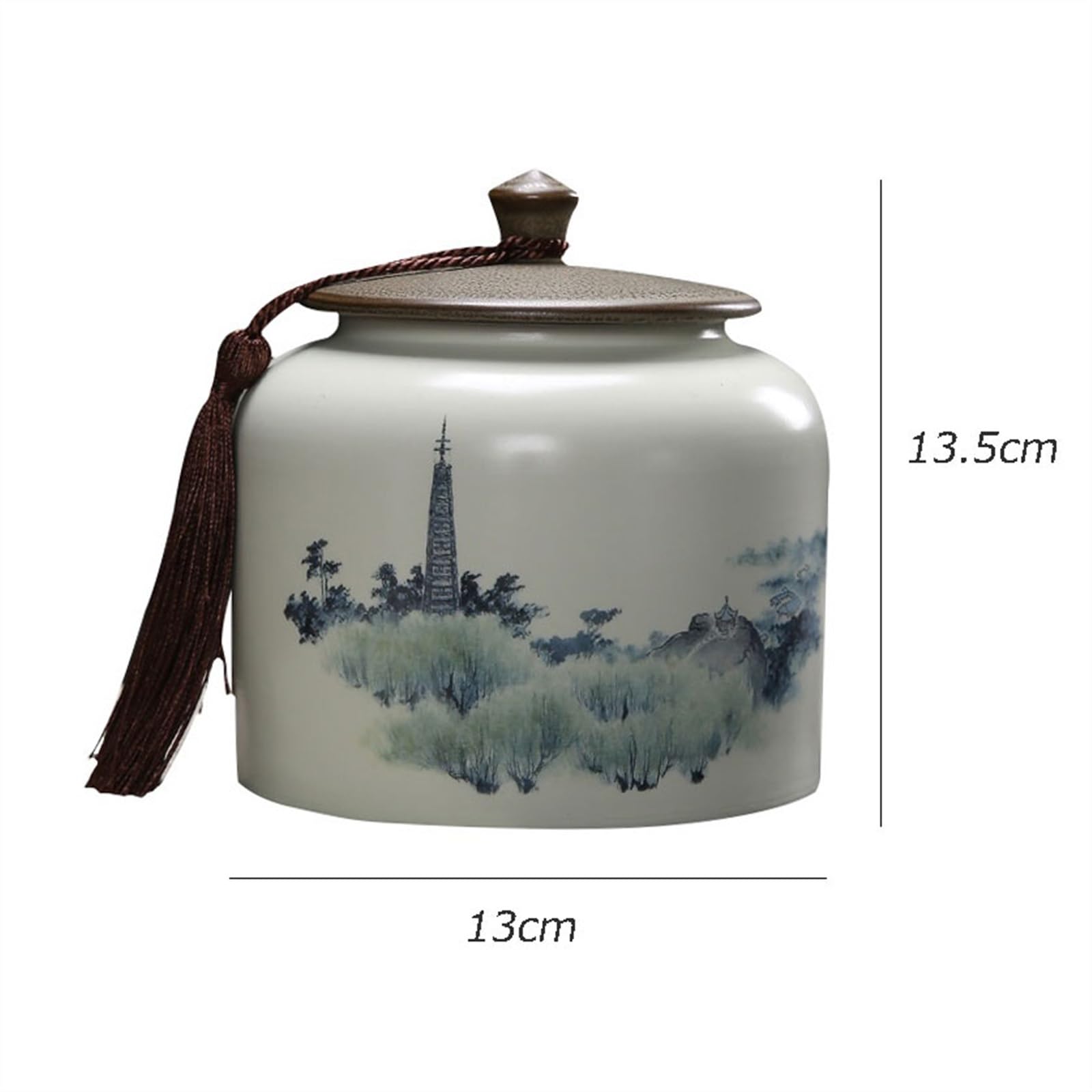 GRFIT Barattolo da tè Scatola for imballaggio di tè Sfuso Contenitori sigillati in Ceramica Vuoti tè Bianco tè Nero tè Verde Contenitori for tè Longjing Scatola da tè