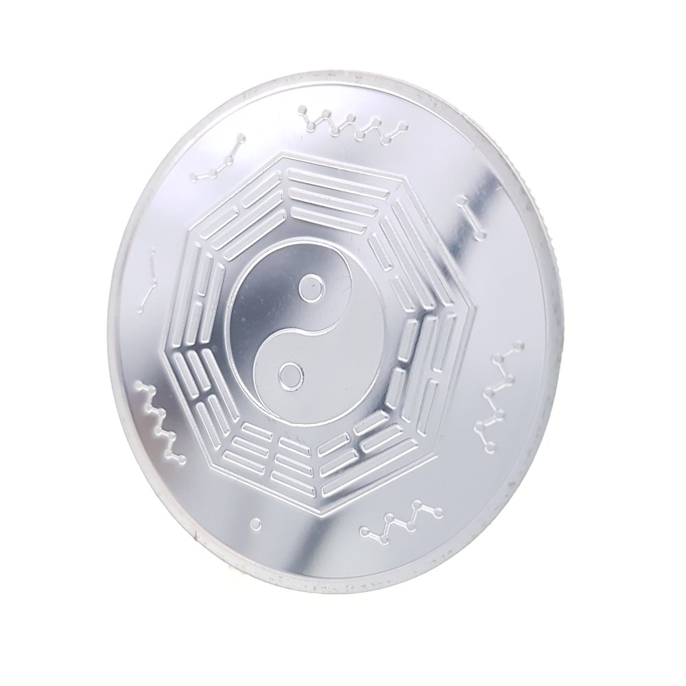 Amazon | TACC コイン コレクション 道教の始祖の太上老君の魔 太極 銀色 | おもちゃ雑貨 | おもちゃ