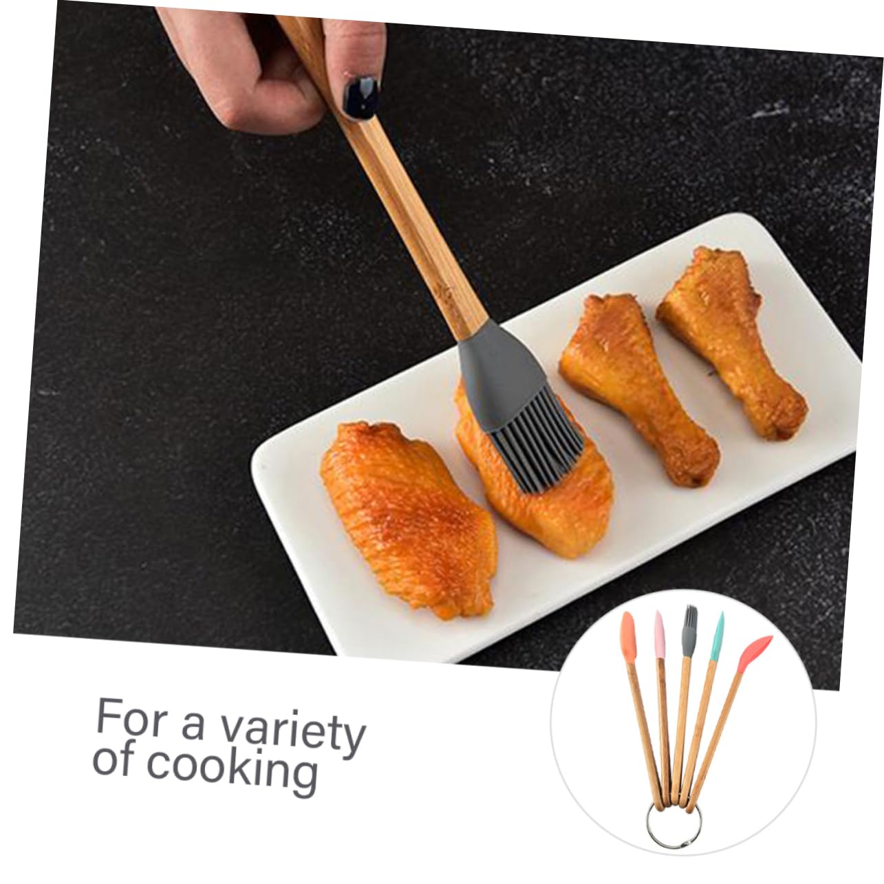 BESTOYARD 15piezas Utensilios De Para Hornear Mango De Espátulas y Rasquetas Para Repostería Para Cocinas y Panadería