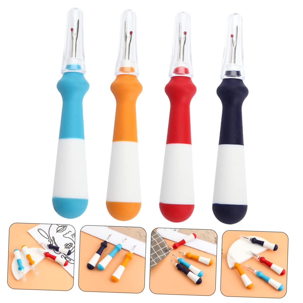 Artibetter 5 Sätze Teiliges Nahttrenner Schwerlast Fadenschneider Mit Ergonomischem Griff Für Präzises Nähen Und Handarbeiten Langlebig Und rutschfest Für Garn Und DIY Projekte 4 Stück * 5