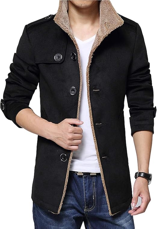 Amazon Lisa Pulster ジャケット メンズ コート 裏ボア アウター モッズコート 防寒 防風 ジャケット 厚手 冬物 立ち襟 長袖 大きいサイズ コート ジャケット 通販