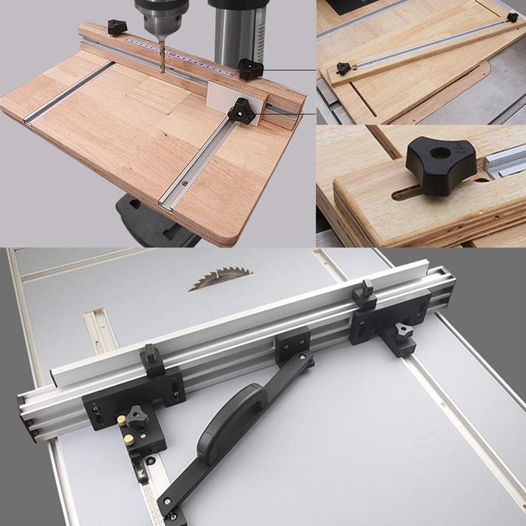 2 Pcs T Tracks Miter Track,Jig Fixture Slot,Straight Edge Clamping Tool