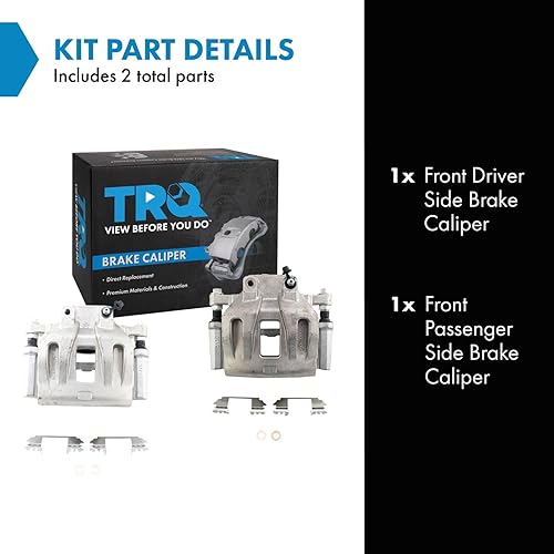 Vista 1283 de TRQ - Juego de pinzas de freno delantero