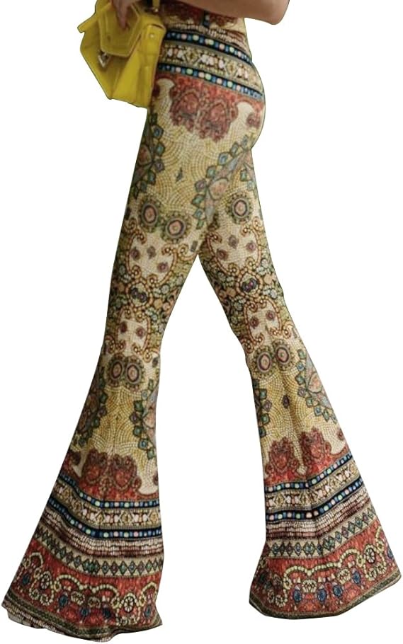 bell bottom stretch pants