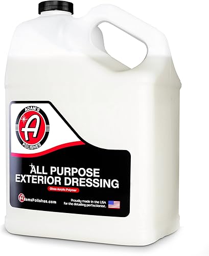 Adam's - Apósito multiusos (galón), aderezo de plástico a base de agua, goma y vinilo, brillo reparador y duradero, protección UV, sin sensación