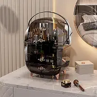 Organizador Acrílico de Maquiagem com Gavetas – Porta Maquiagem, Porta Batom, Caixa Acrílica para Cosméticos e Perfumes (PRETO)