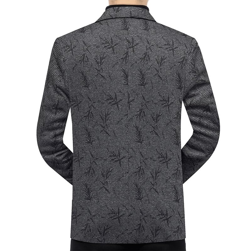 Suit Jacket Mens Gray Print Casual Stretch Blazers Regular Fit Sport Coat Two Button Suit Jackets for Prom Homecoming2