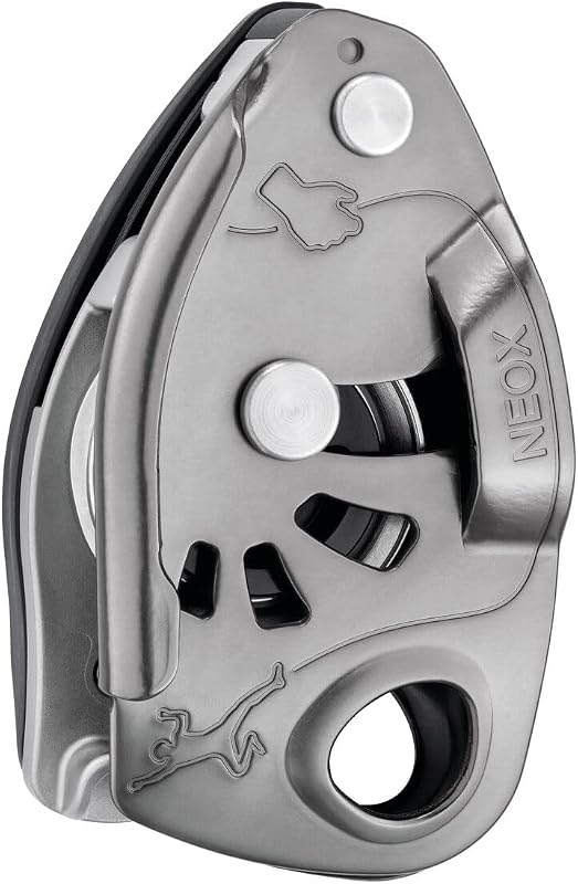 PETZL NEOX Rock Climbing Belay Device | With Cam-Assisted Blocking