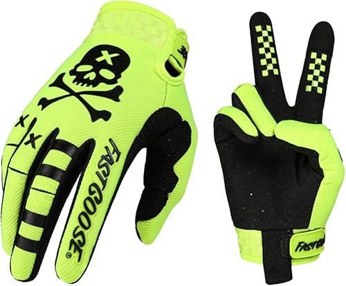Miniatura 2 de EXCEREY Skeleton Cool - Guantes de motocicleta para motocicleta, dedos completos, todoterreno, deportes al aire libre para hombres y mujeres y