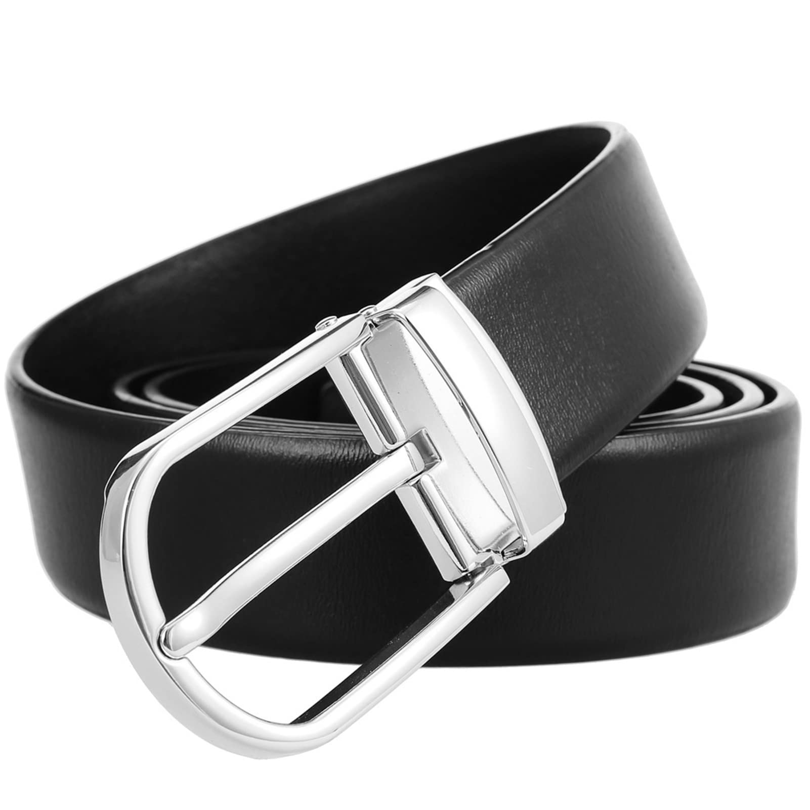 Cinturón ajustable de cuero genuino, Cinturón de cuero for hombre Hebilla antirrayas con hebilla antirrayas Pretina con hebilla de aleación ajustable ancha for jeans Correa Cinturón clásico(Gray,Lengt