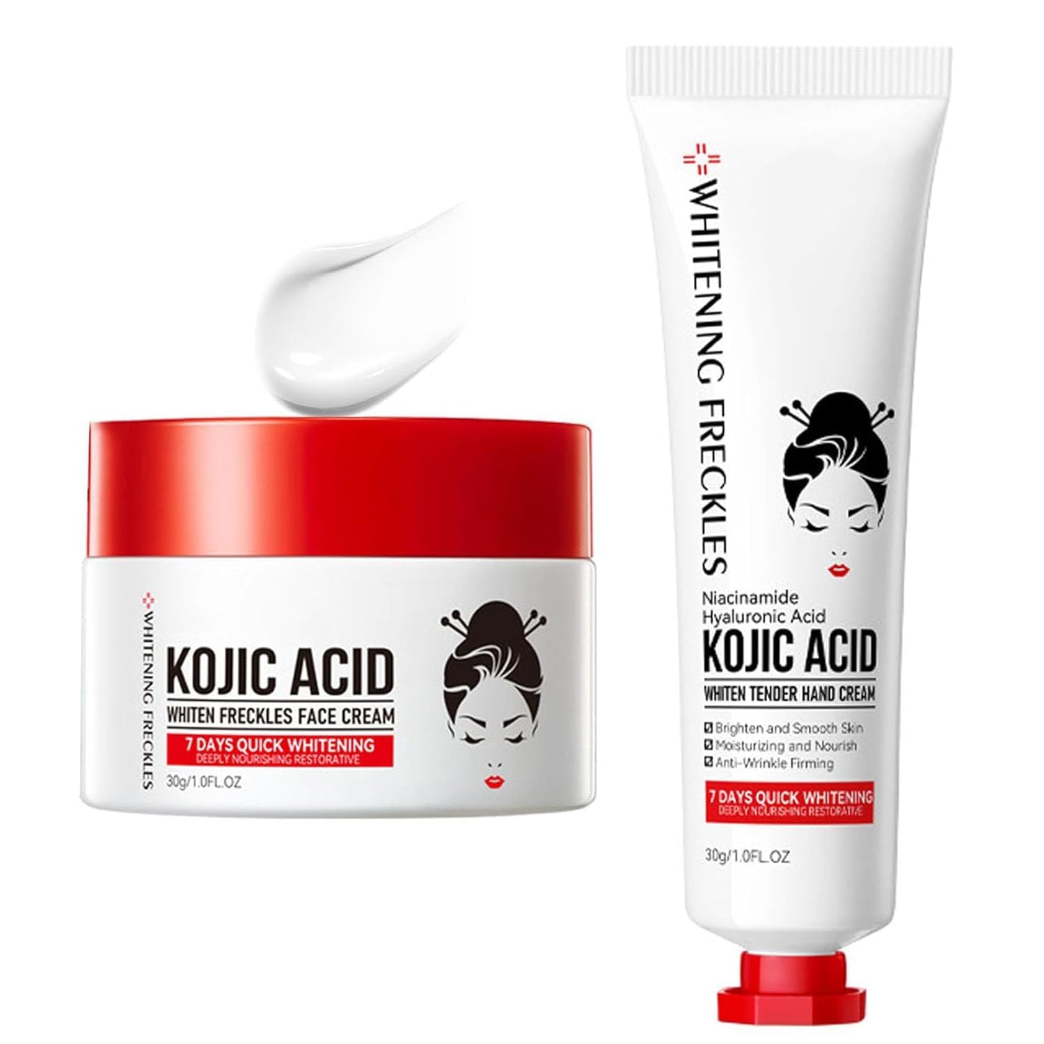 Kunnozz Kojic Hand Cream & Face Cream, Hyaluronic Tender Cream for Women & Men