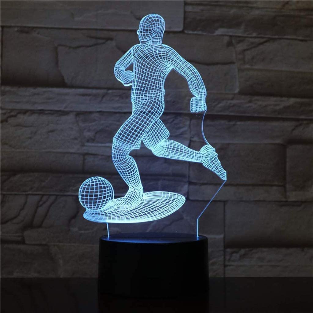 Veilleuse LED, mini lampe de table dans la chambre à coucher, veilleuse 3D, lumière LED rechargeable au toucher coloré créatif