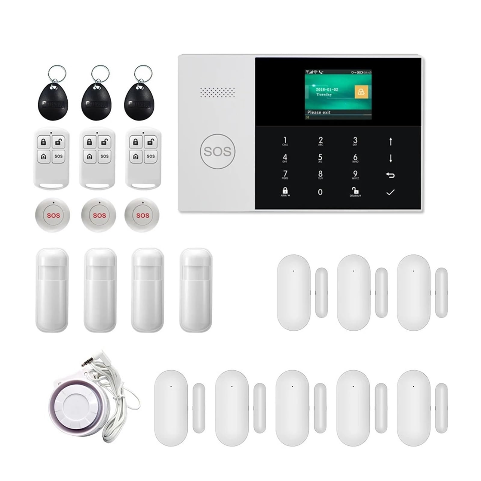 Alarma monitorización remota GT-013-GSM-PG105-H inalámbrica con app móvil