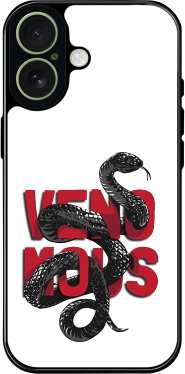 iPhone 17 Uyumlu Veno Mous Tasarımlı Glossy Premium Kılıf, Beyaz