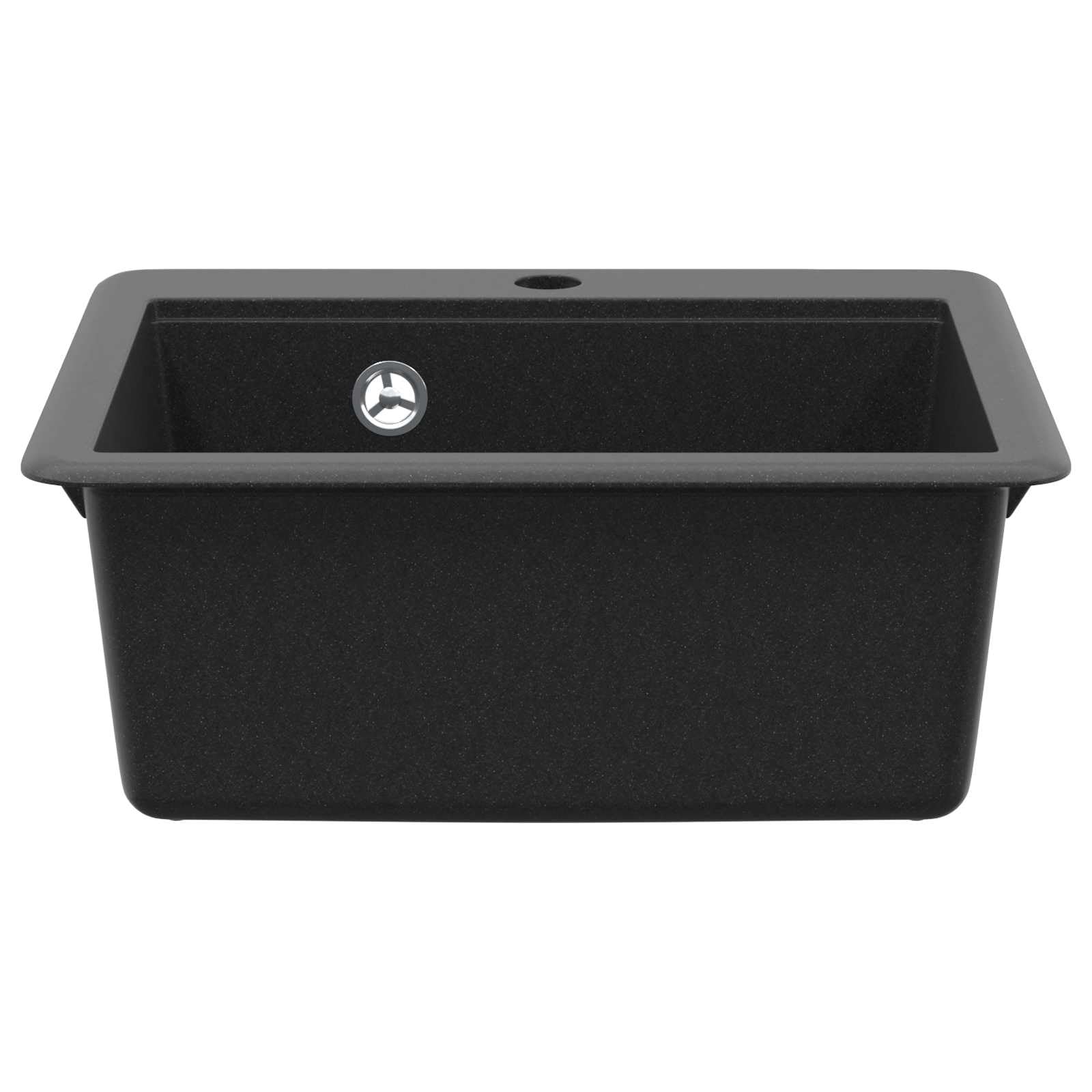 Lavabo noir 470 x 440 mm granit