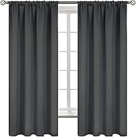 Vista 95 de Cortina opaca BGment con hueco por el que pasa la barra, 2 paneles