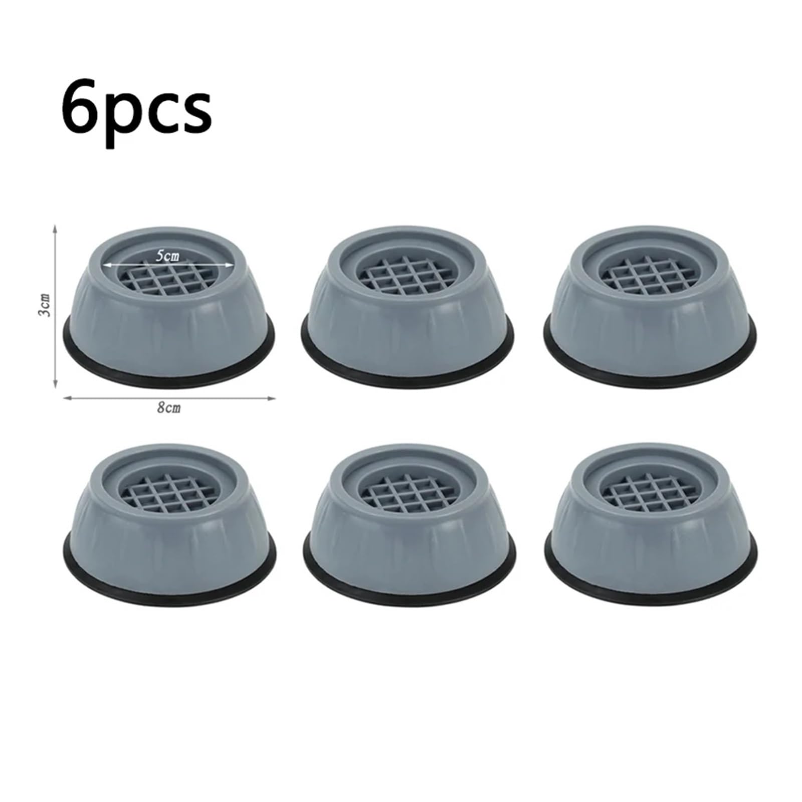 Almohadillas de soporte antivibración, alfombrilla Base antideslizante, 1/2/4 Uds(6pcs)