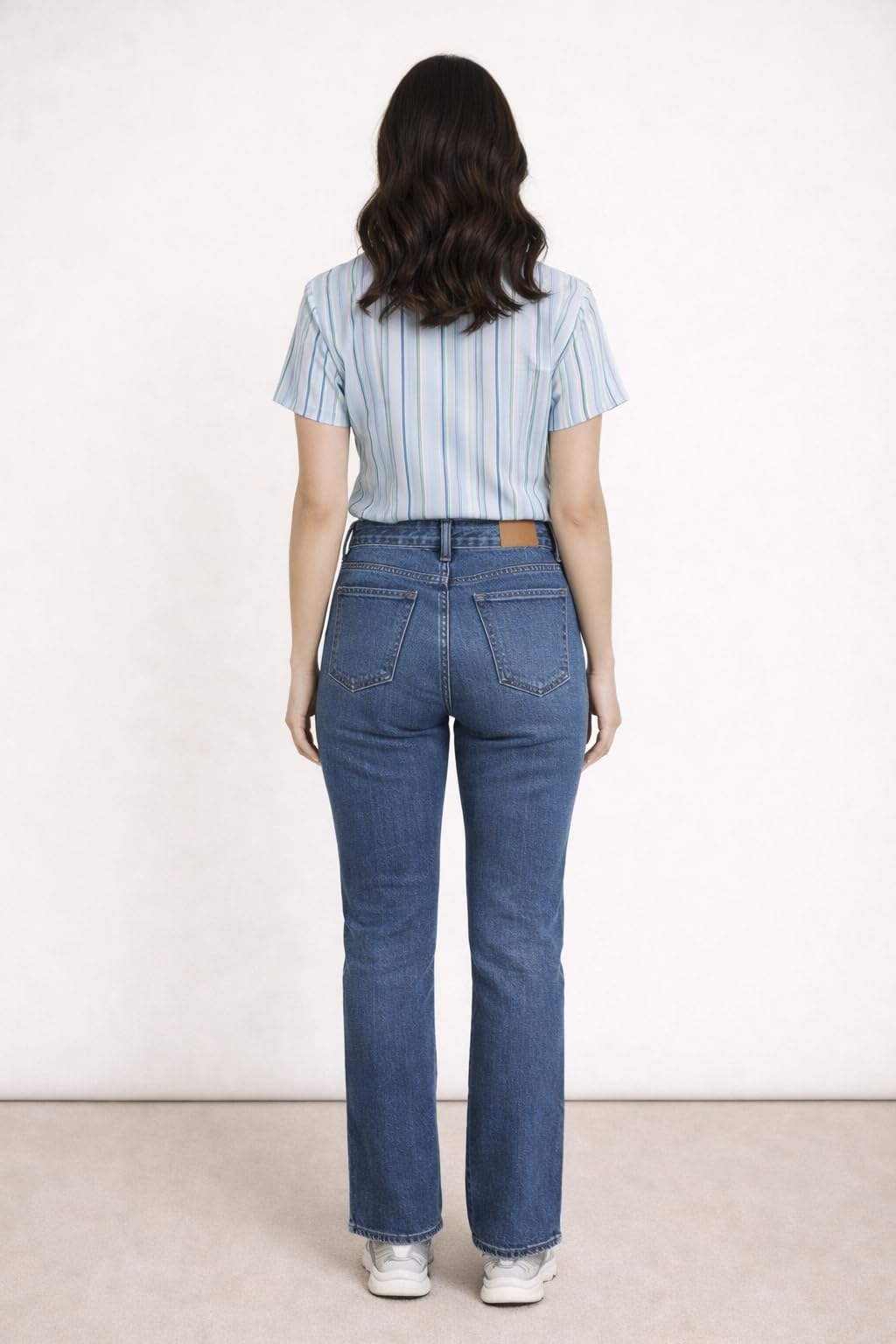 Pantalone Donna Regular Fit, Denim Elasticizzato, Made in Italy