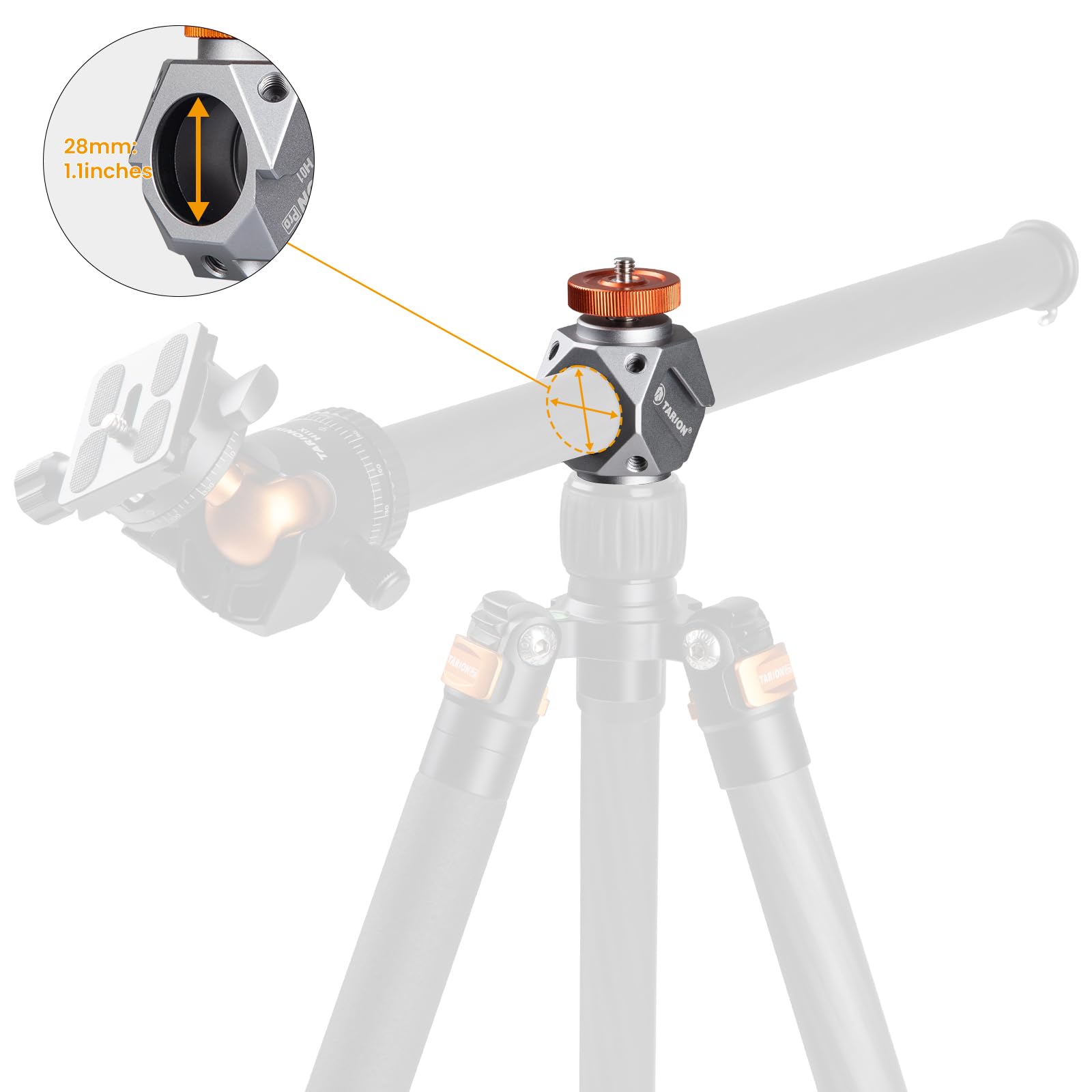 Aazon.co : TARION Cold Shoe Adapter For Tripod: Ultifunctional Extension Bracket Rack With 1