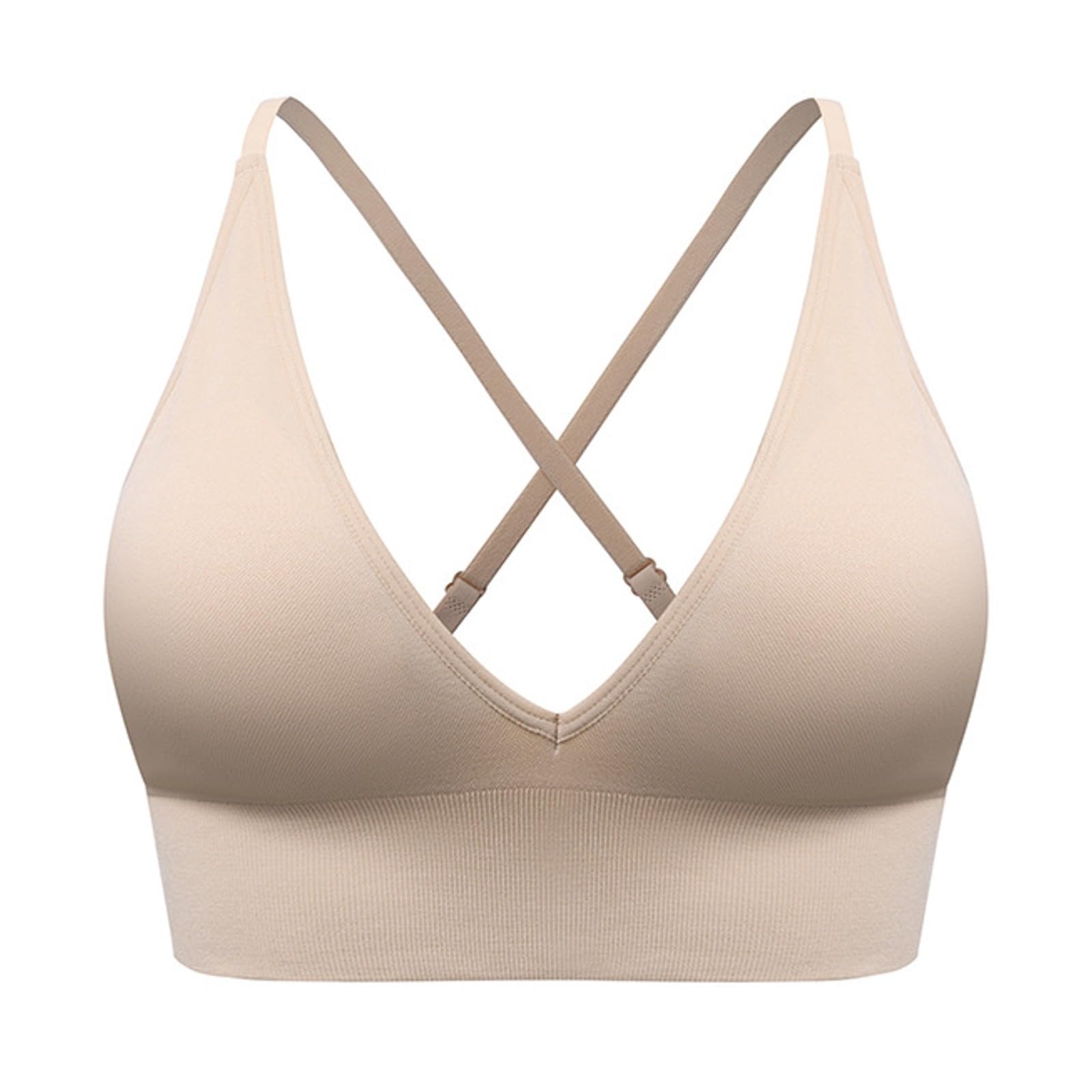 Camiseta deportiva con sujetador integrado para mujer, copas acolchadas ajustables, tirantes delgados, fitness yoga