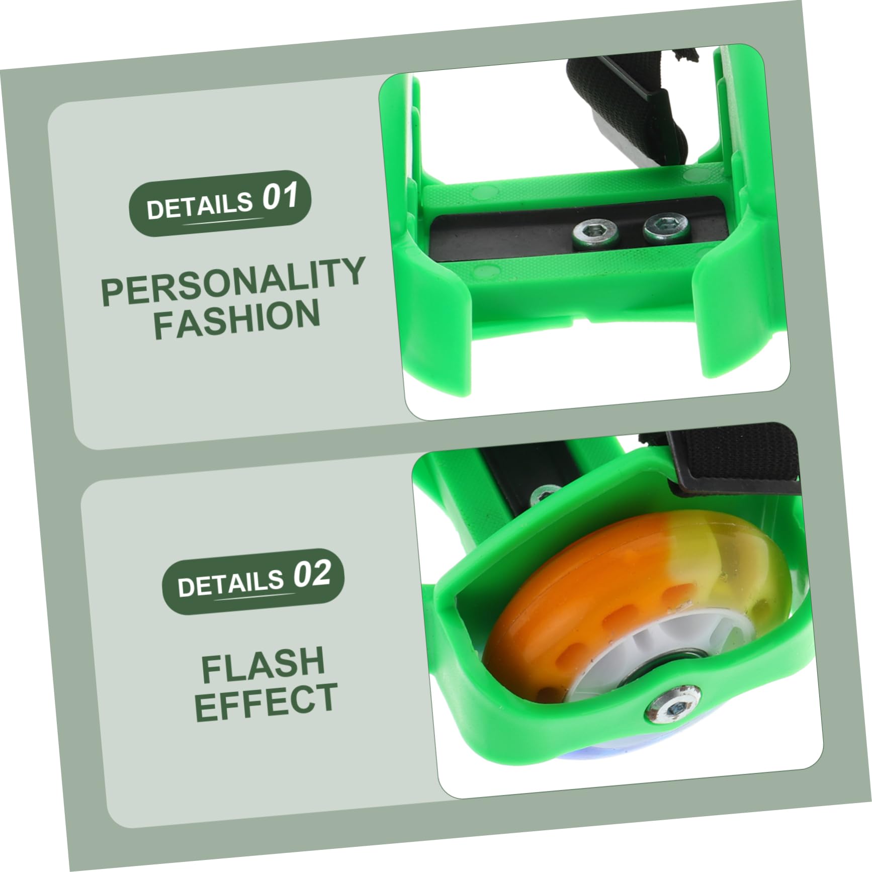 Happyyami 1 Pair Kids Roller Skates for Boys Light up Wheels Outdoor Roller Skate Shoes Beginner Training Skating Shoes