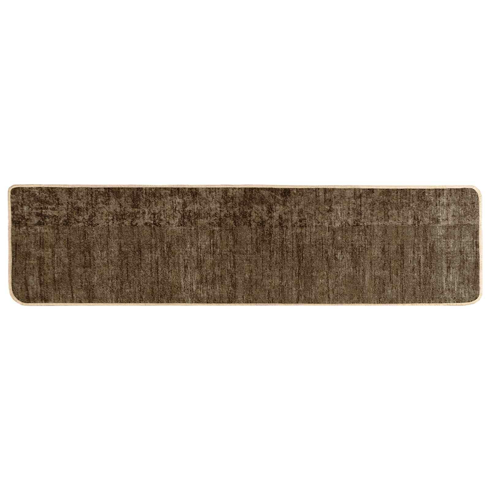 Tapis de couloir moderne Marsa 50x400 cm vert forêt aux finitions soignées