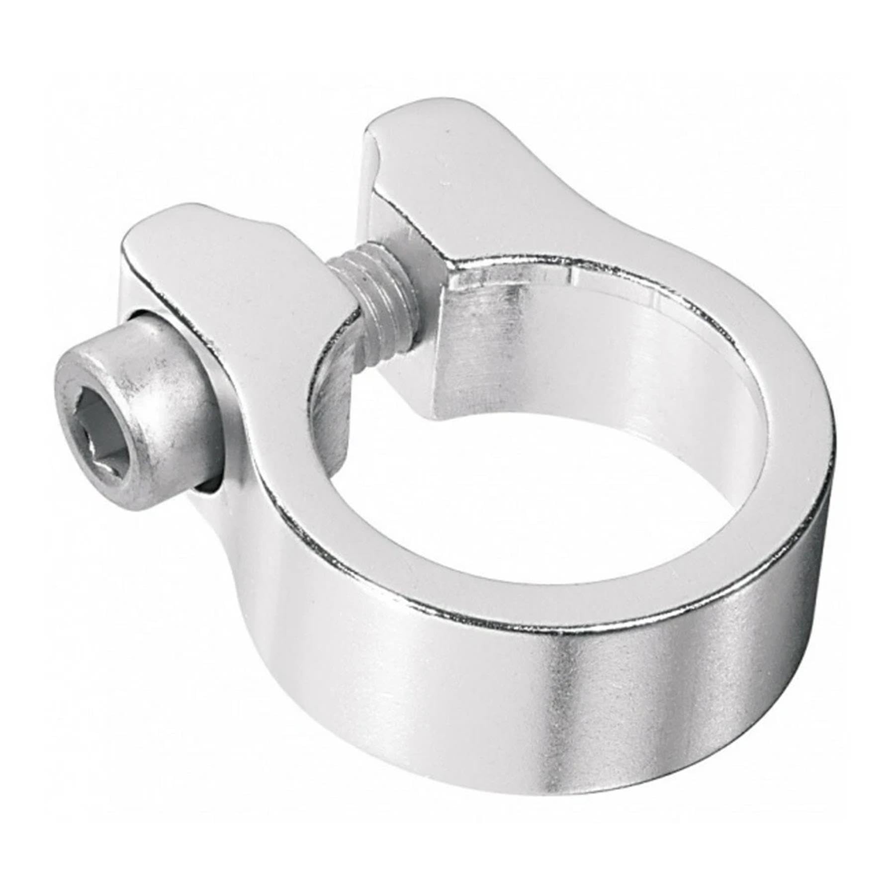 Laxzo ® Bike Seat Post Clamp Aluminium Alloy Bicycle Quick Release Seatpost Collar 31.8mm /34.9mm for MTB Road Casual Bike Bicycle (34.9mm, Silver)