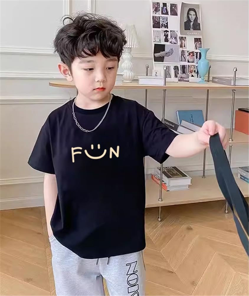 「ジュタオピ」 親子ペアルック tシャツ 半袖 家族 お揃い 夏 服 ママ パパ キッズ tシャツ 出産祝い 記念日 プレゼント 誕生日 ギフト 可愛い カジュアル シンプル カジュアル 笑顔