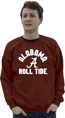 Miniatura 2 de Blue 84 Sudadera de cuello redondo Alabama Crimson Tide para hombre, color del equipo, carmesí, talla XXL