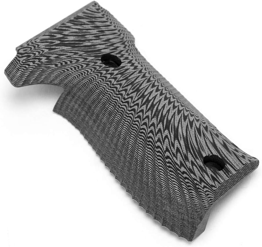 Cool Hand G10 Grips Replacement for Sig Sauer P226, Black Grips Screws Included, Sunburst Texture, Thickness 7/10", not for a Sig P229 Pistol, Gun Metal