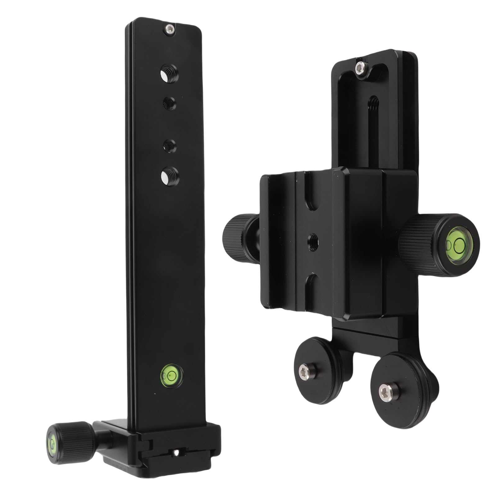 Staffa di supporto per teleobiettivo da 20 cm, piastra a sgancio rapido con livello, staffa per fotocamera in lega di alluminio per viti standard da 1/4" 3/8", compatibile con fotocamere Mid Frame e