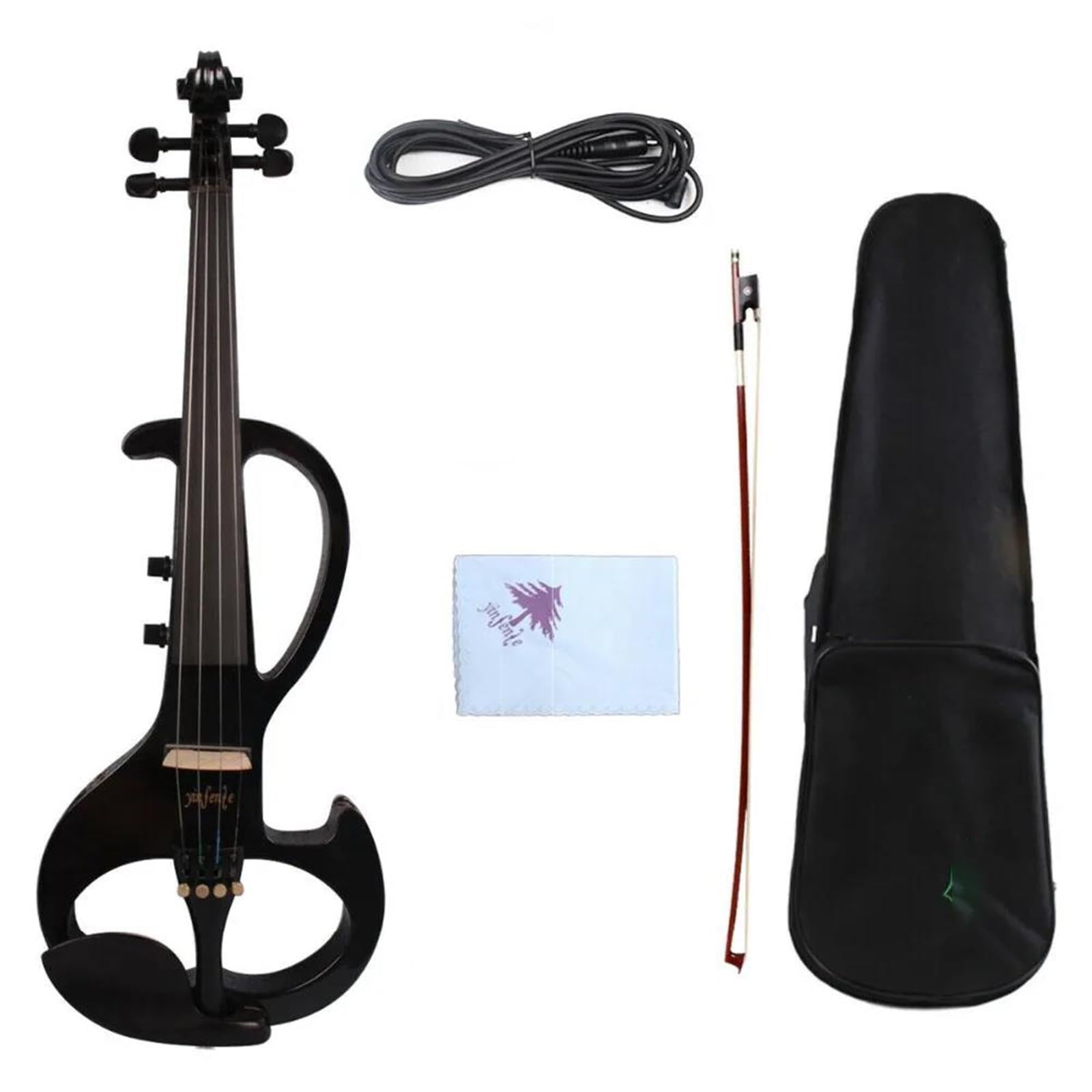 Violini Acustici Questo Violino Elettrico Silenzioso Da 4/4 Pollici Ha Un Suono Meraviglioso Ed È Realizzato A Mano Per Esercitarsi.(6-13)
