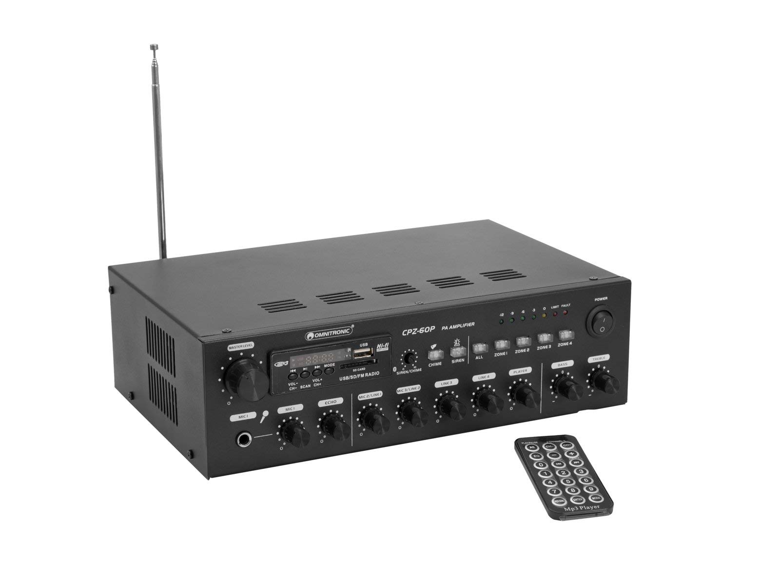 OMNITRONIC CPZ-60P PA Mixer Amplifiatore Mixing Amplifier