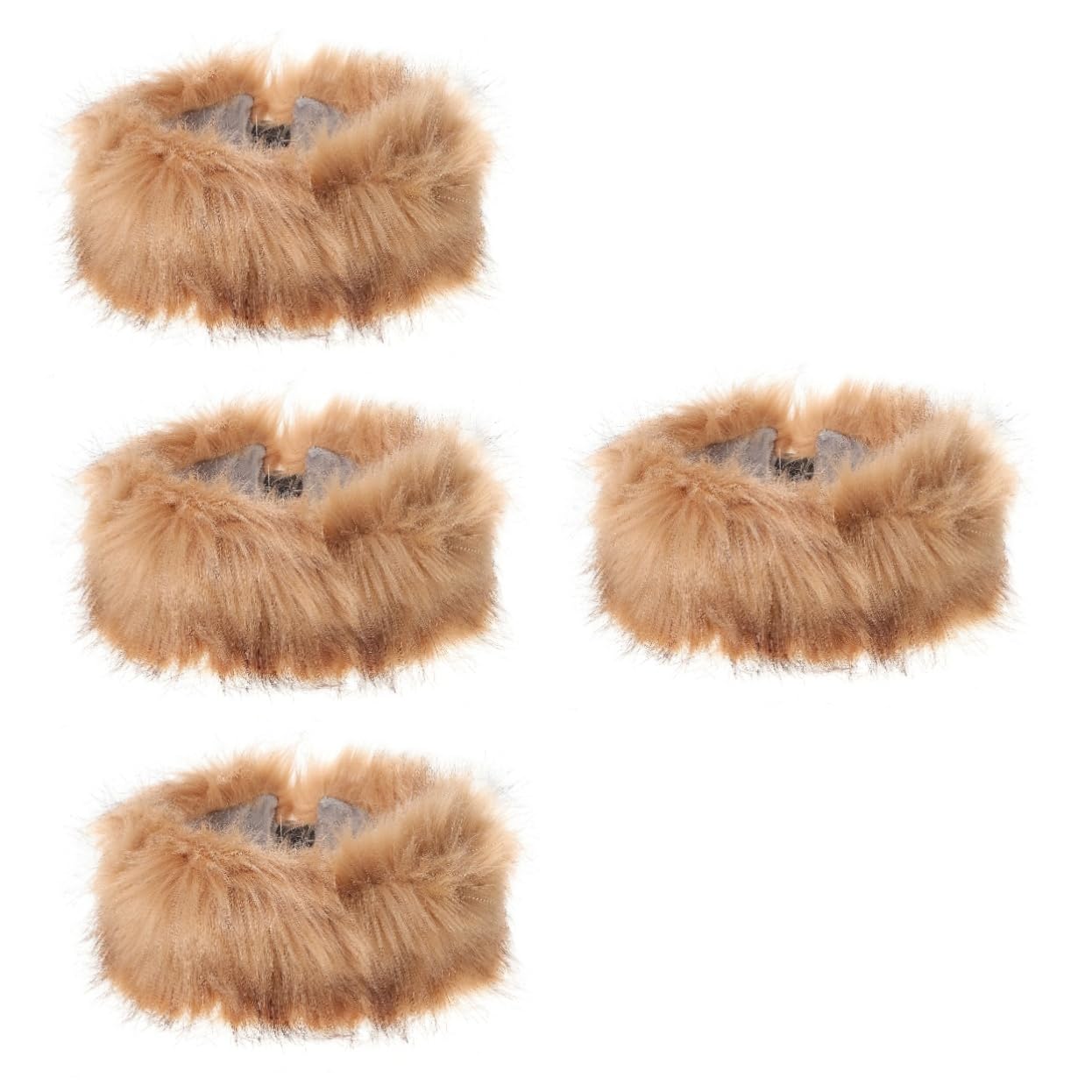 SOIMISS 4pièces Bandeau Fausse Pour Femmes Chaud Et Confortable Accessoire Élégant Pour Hiver Pour Compléter Vos Styles De Vêtements
