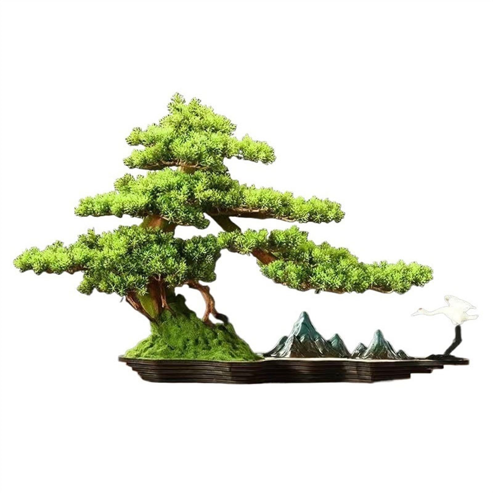 HCZKIUJY Bonsai Simulation Tree Bonsai Entryway Living Room Decorative Ornaments To Improve Feng Shui Bring Good Luck Decorations Plant