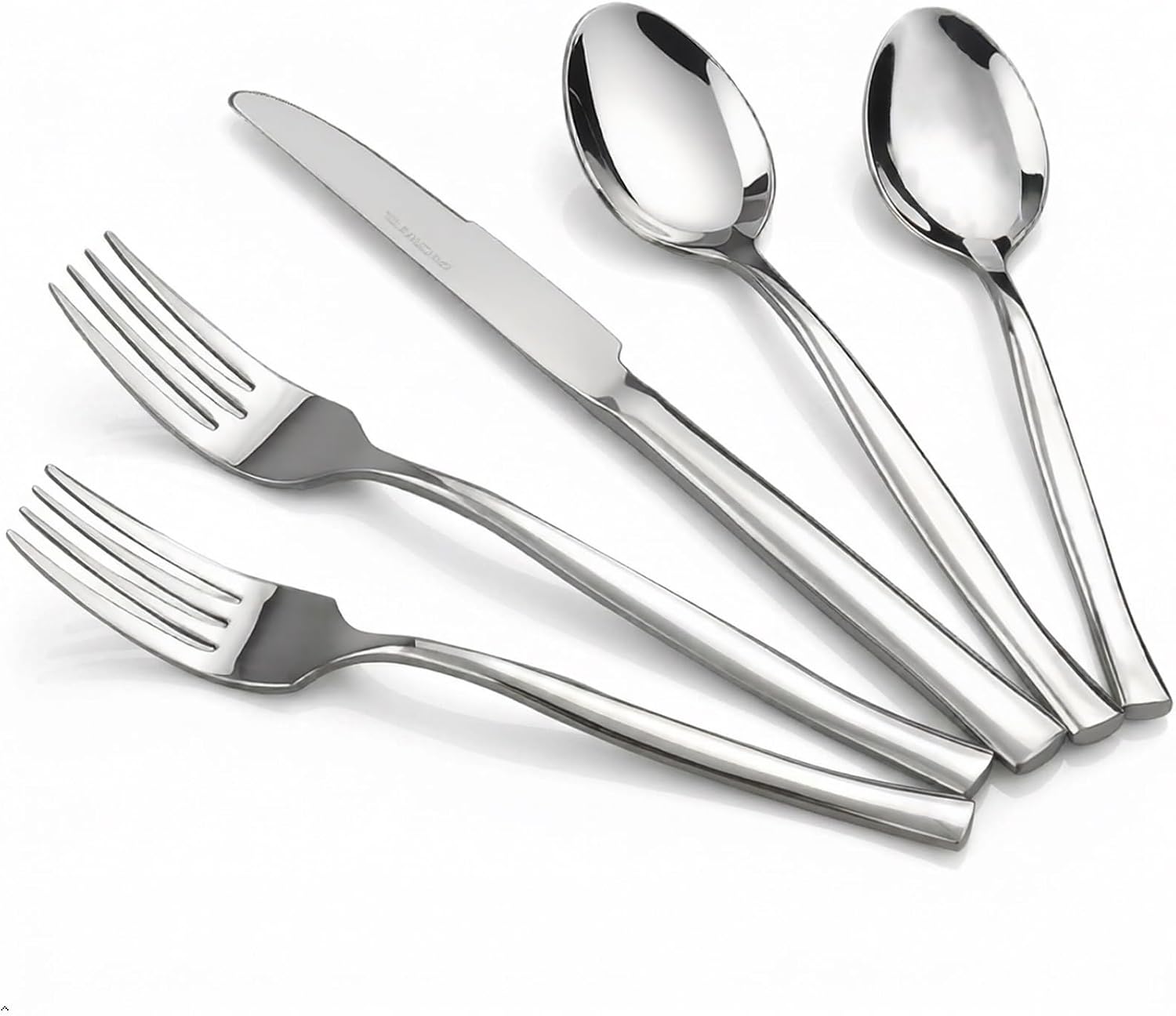 Idomy 60-Piece Stainless Steel Flatware Set, Cutlery Set Service for 12