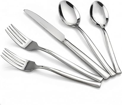 Idomy 40-Piece Stainless Steel Flatware Set, Service for 8