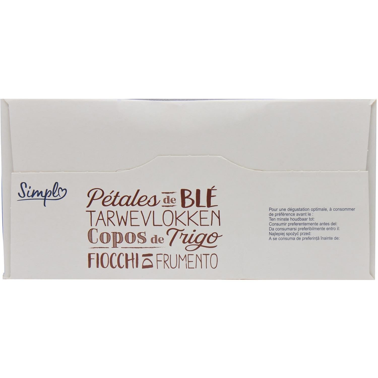 Un petit déjeuner gourmand pour bien démarrer la journée — SIMPL Pétales de Blé Chocolat, format familial 750g - Lot de 4