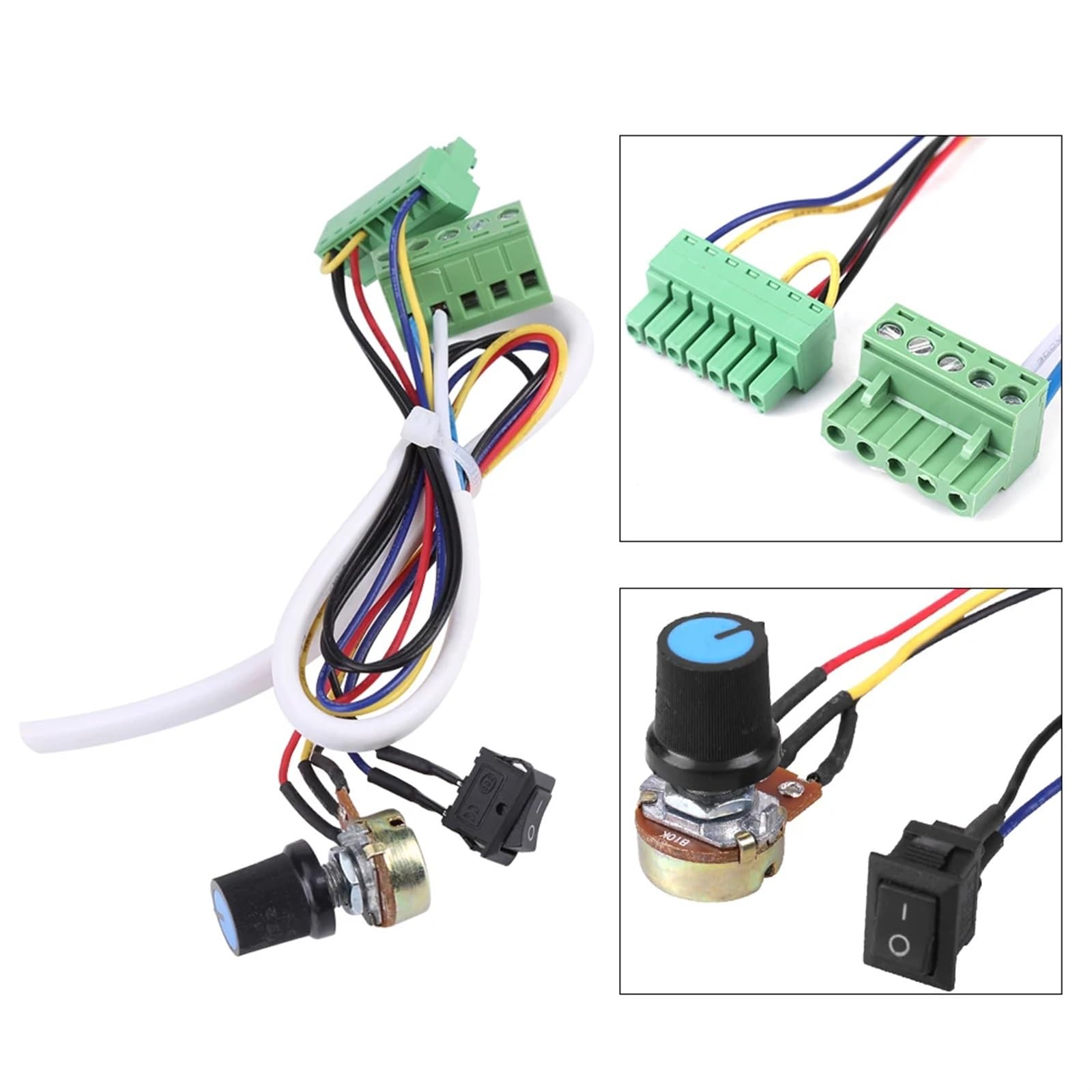 Set Driver Motore ER16 48V DC 500W CW/CCW Motore brushless con Raffreddamento ad Alta velocità + Driver + Morsetto + potenziometro
