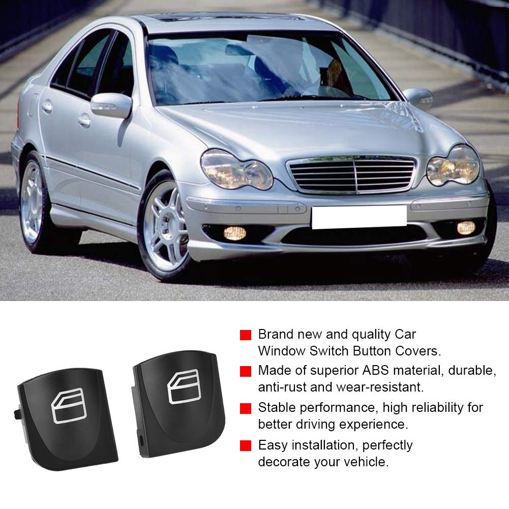 RiToEasysports Pokrywa Przycisku Lądowania Trwałej Instalacji Okna łatwa Anty-dla W203 C230 C240 ​​C280 C320 AMG Dopasuj do Wszystkich Modeli