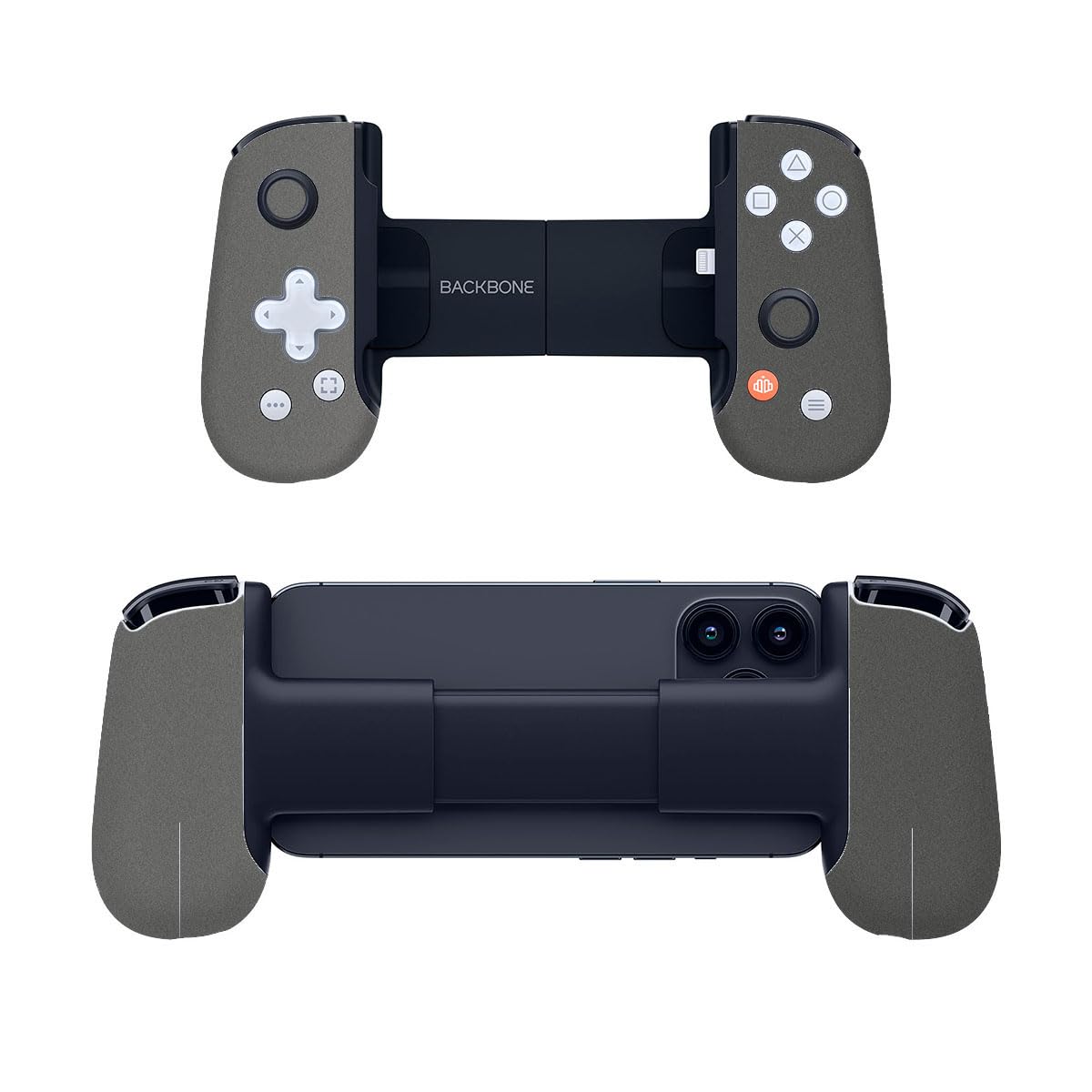 SopiGuard Sticker Skin for Backbone One Controller Full Body Wrap (Matte Gunmetal Grey)
