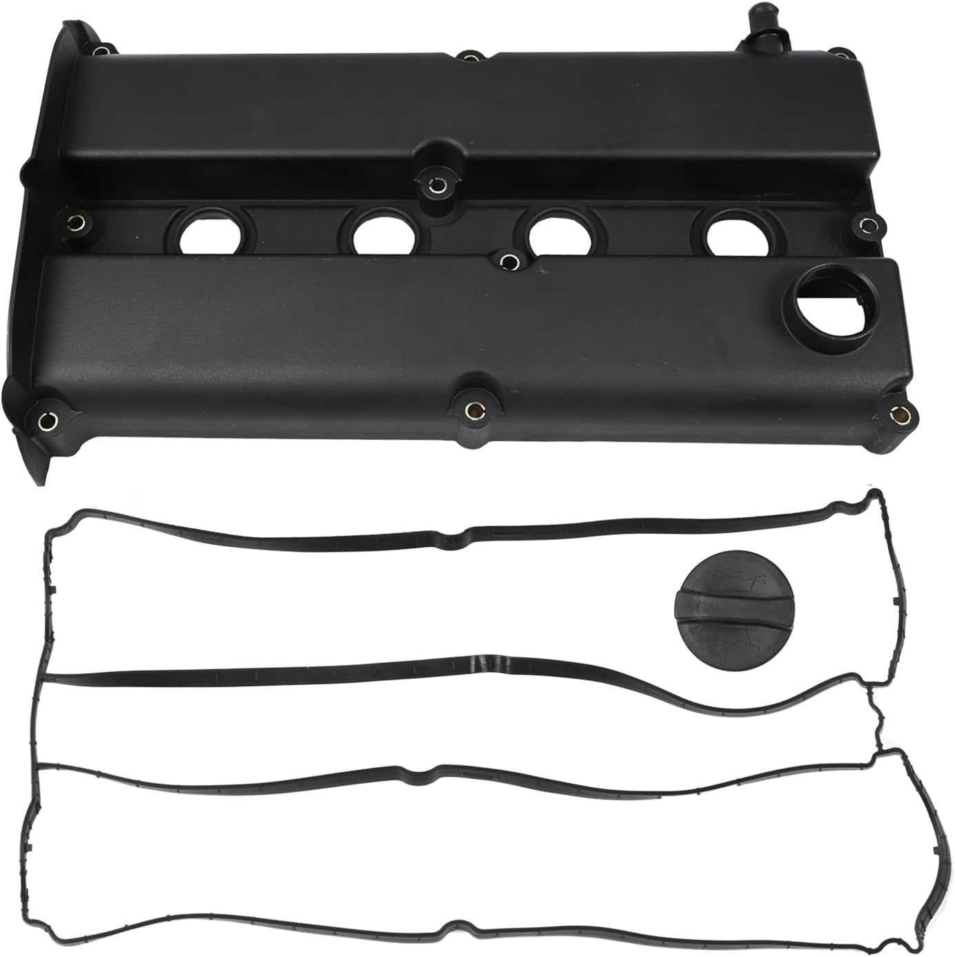 Engine Valve Cover w/Gasket & Cap XS7Z6582BA Compatible with Ford Focus 2.0L 2000 2001 2002 2003 2004 Replace XS7Z-6582-BA, XS7Z 6582 BA Valve Cover